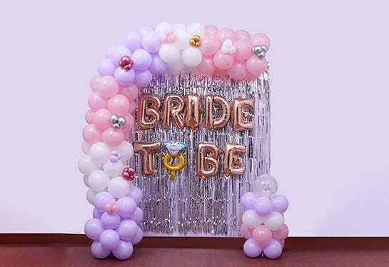 Pastel Balloon Decor For Bride